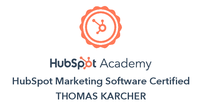 HubSpot Marketing Software Certification Badge